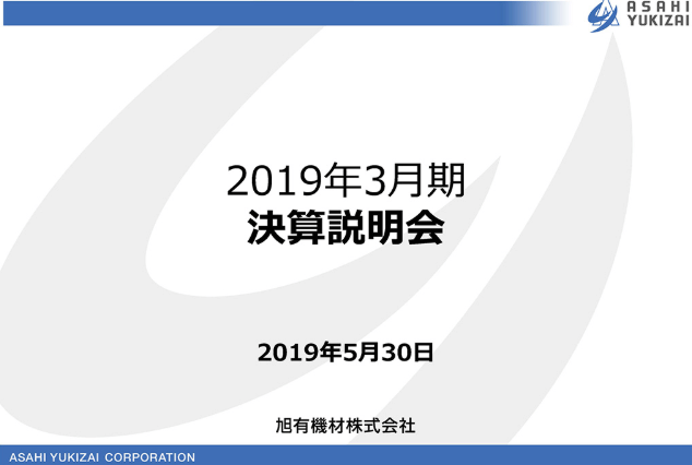 2019年3月期