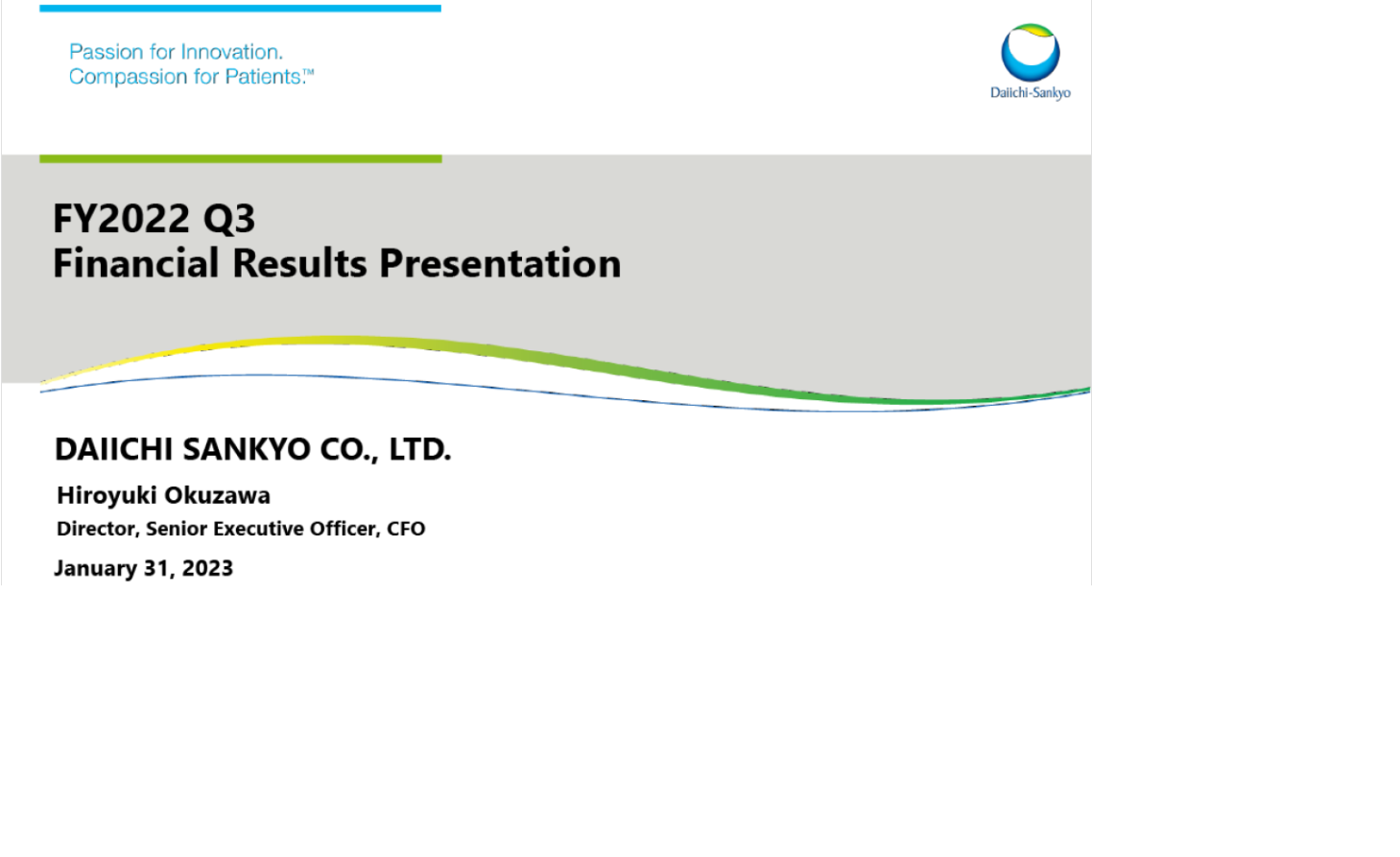 FY2022 Q3 Financial Results Presentation