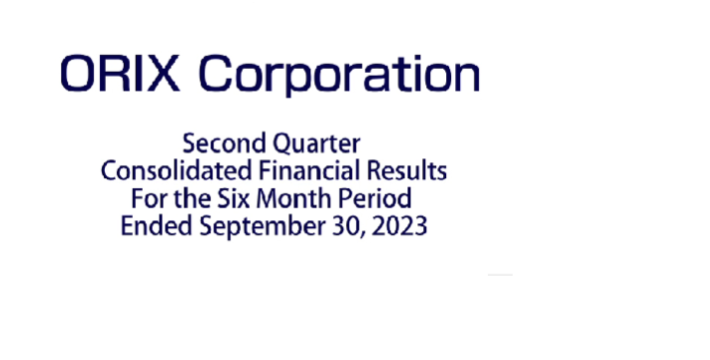 Second Quarter Consolidated Financial Results For the Six-Month Period Ended September 30, 2023